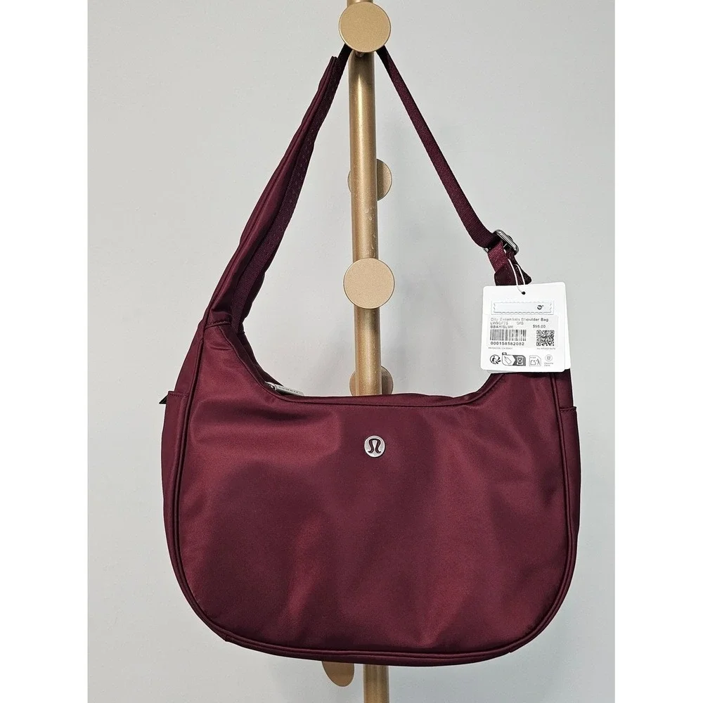 lululemon athletica City Essentials Shoulder Bag 4L Burgundy Shoulder Bag